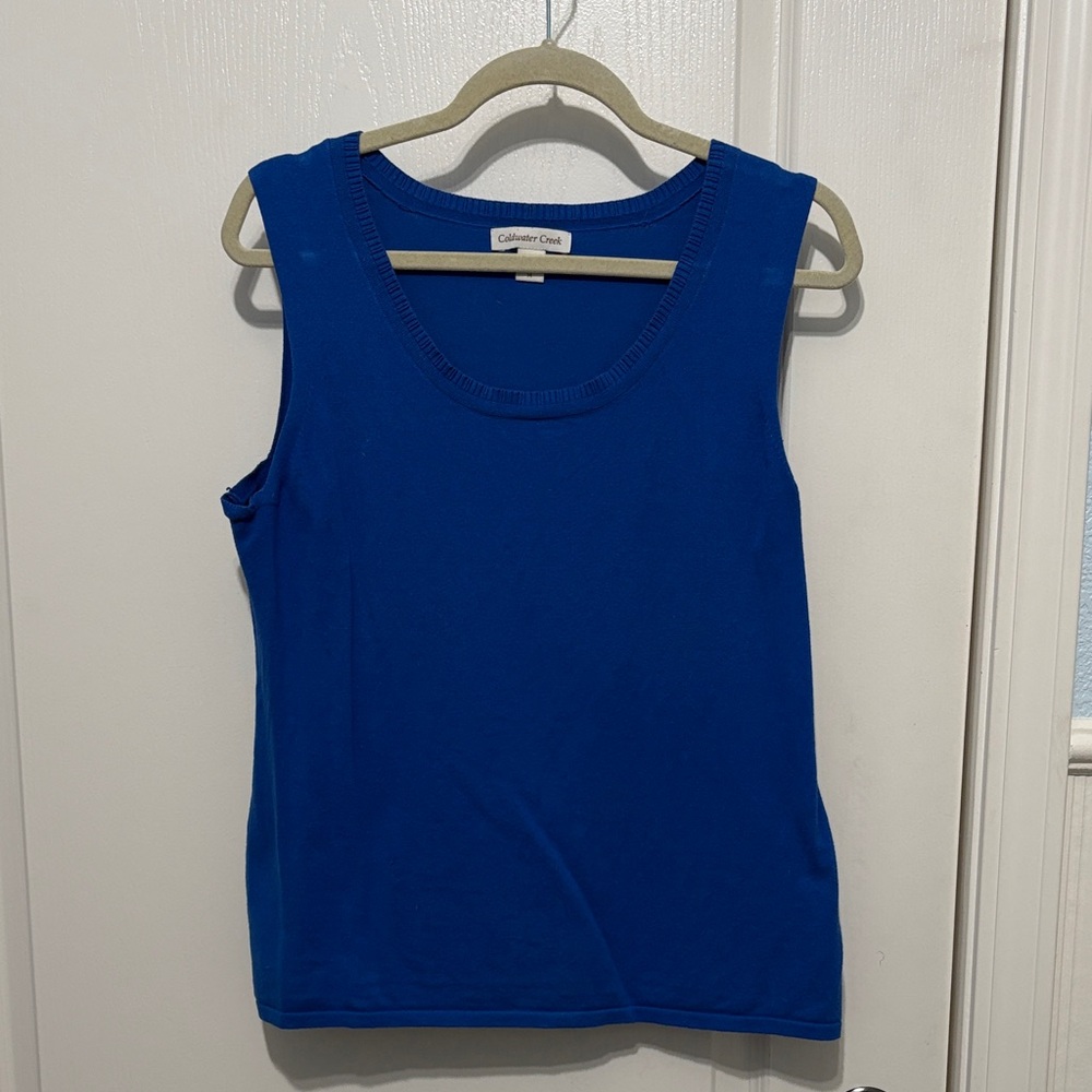Coldwater Creek Vibrant Blue Tank Top